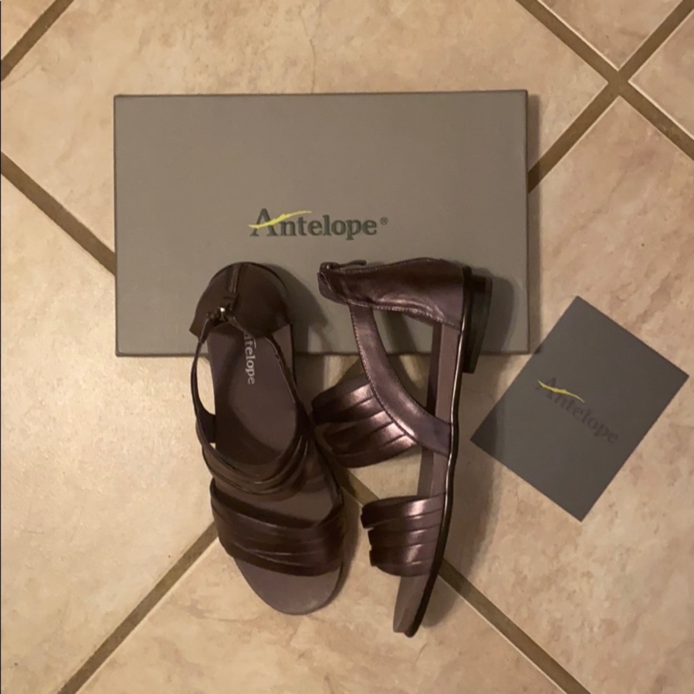 🆕NWT Antelope Metallic Sandals🆕